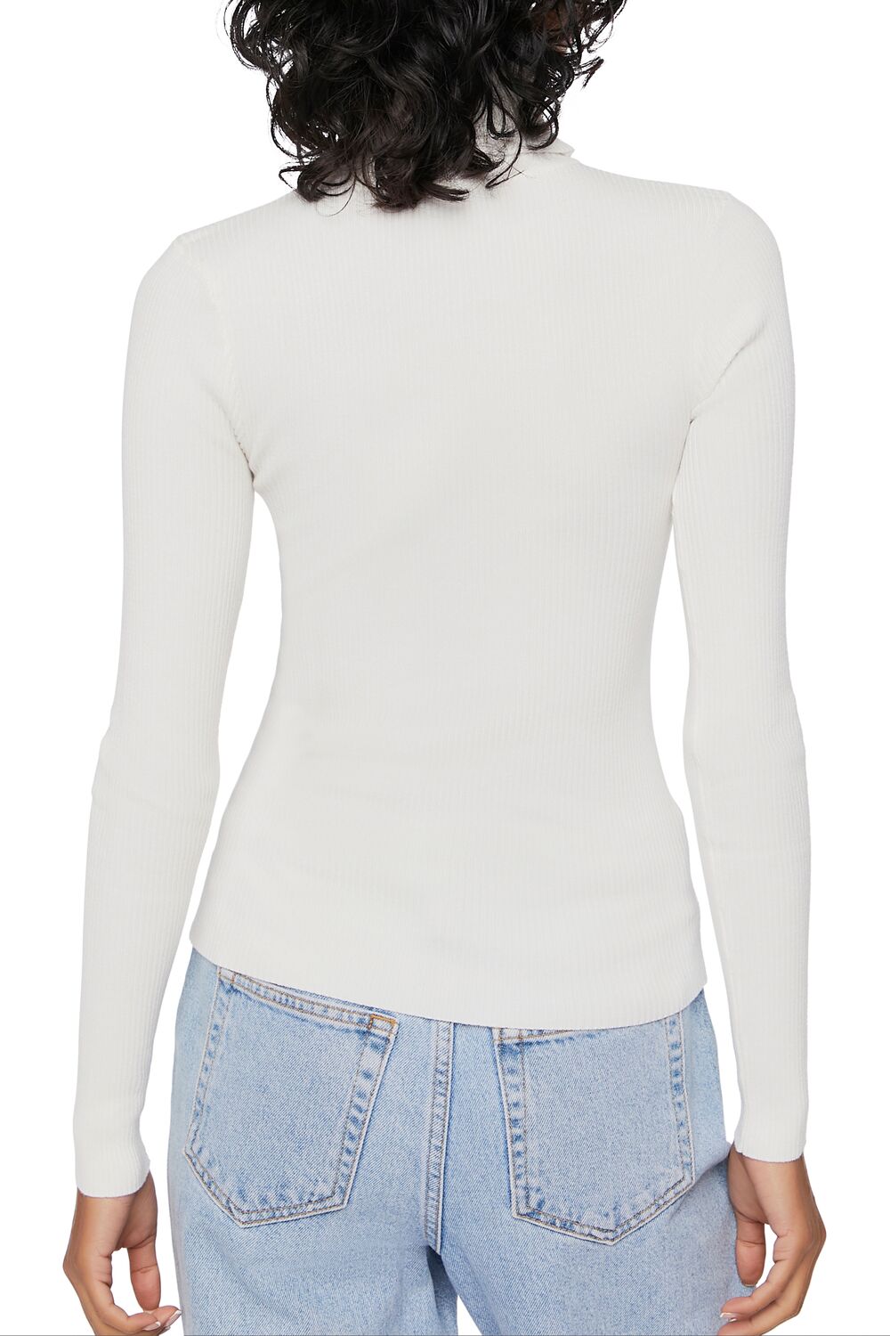 Ribbed Turtleneck Sweater-Knit Top - Image 32