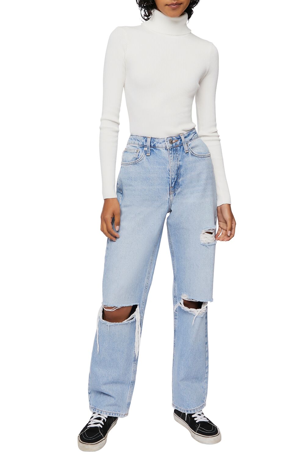 Ribbed Turtleneck Sweater-Knit Top - Image 33