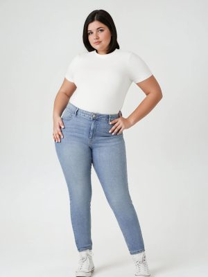 Plus Size Skinny High-Rise Jeans