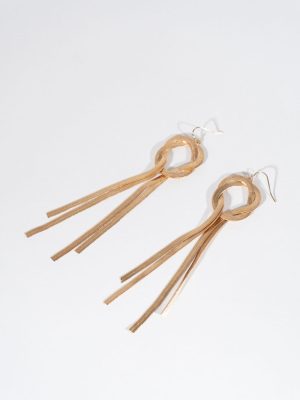 Gold Loop Cascade Dangle Earrings