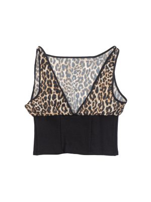 Sheer Leopard Print Top