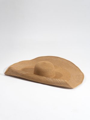 Wide-Brim Straw Sun Hat