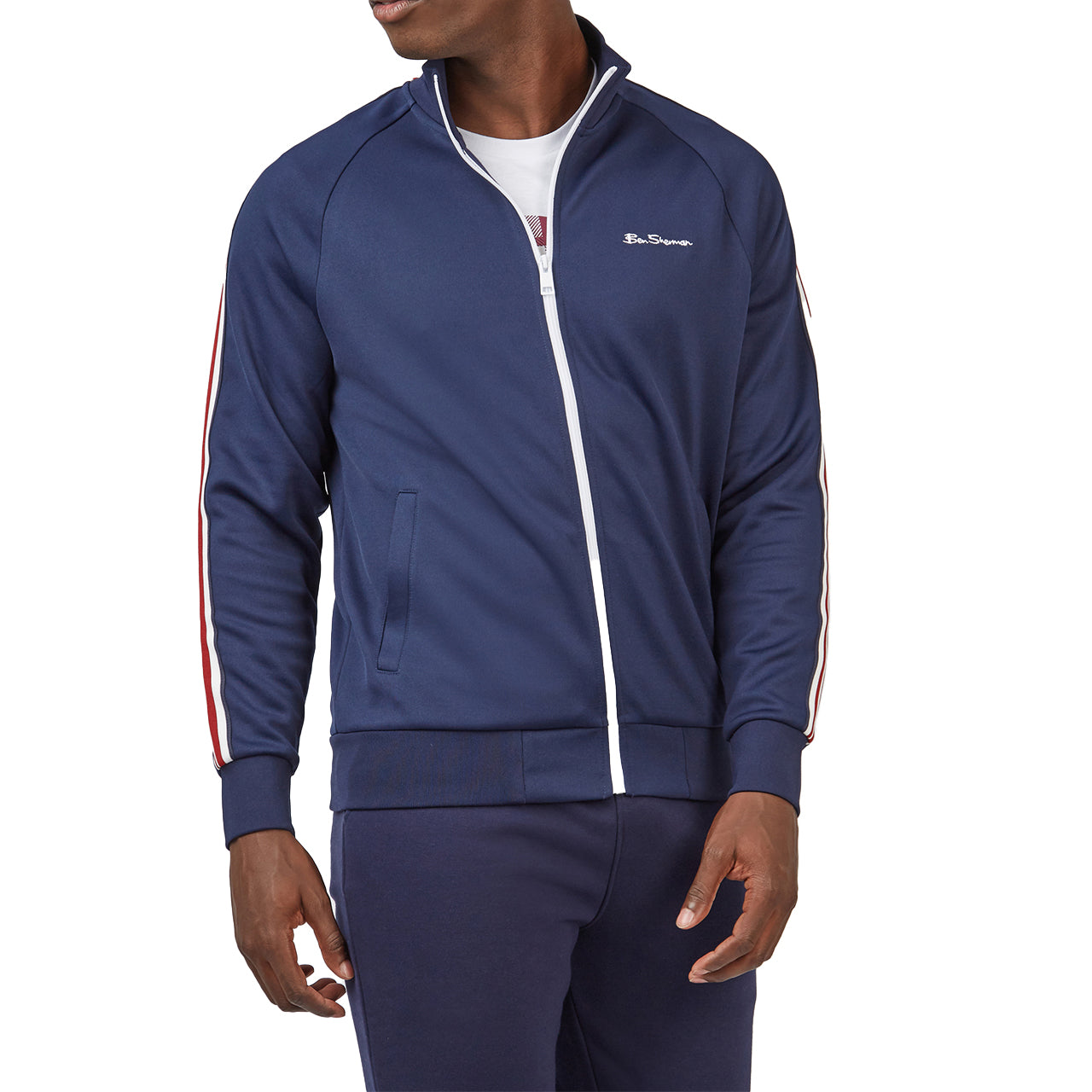 House Taped Track Jacket with Embroidered Logo - Image 2