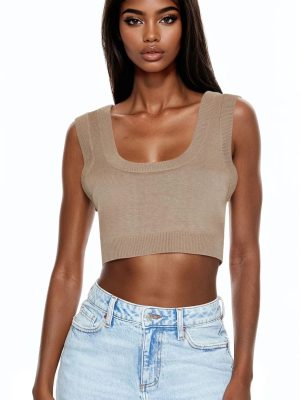 Cropped Sweater Vest