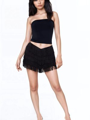 Tiered Fringe Shorts