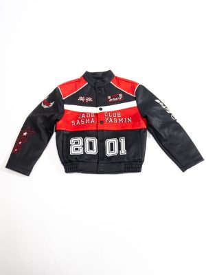 Kids Faux Leather Bratz Moto Bomber Jacket