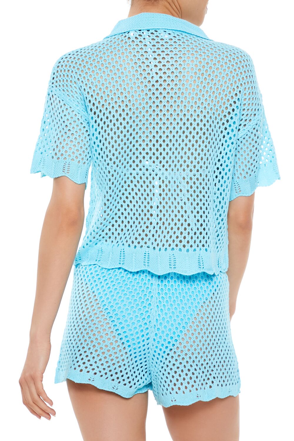 Crochet Swim Cover-Up Shirt - Image 5