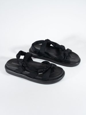 Knotted Platform Sandals