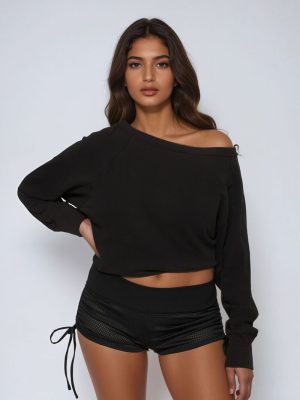 Ruched Mesh Hot Shorts