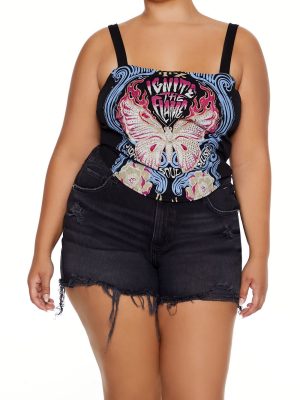 Plus Size Ignite the Flame Crop Top