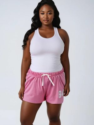 Plus Size Mesh 64 Athletic Shorts