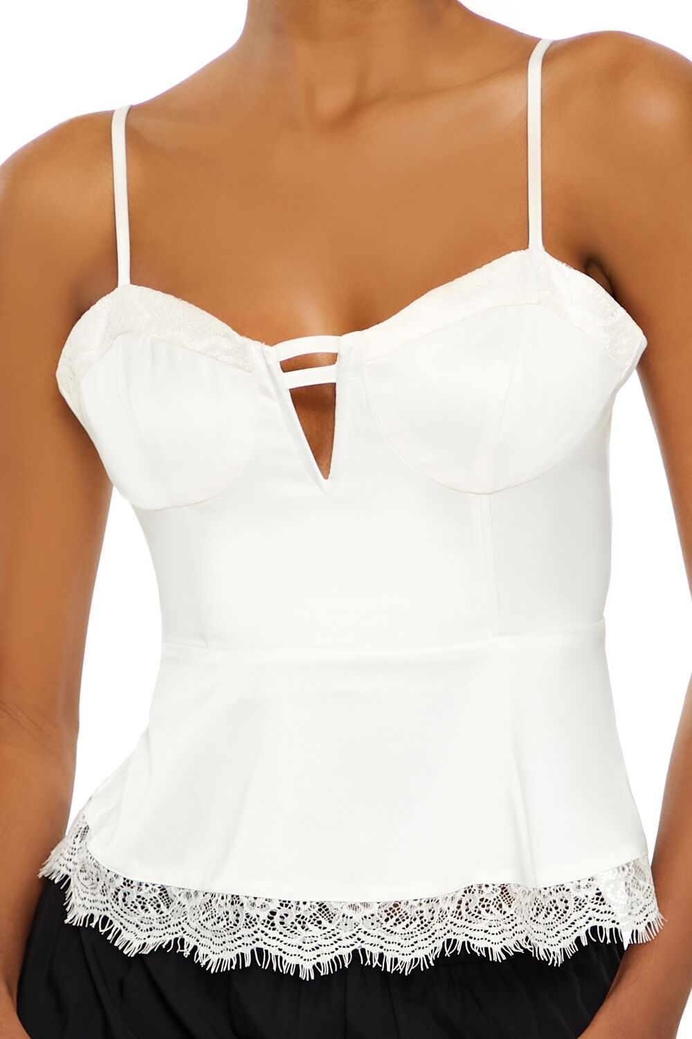 Satin Sweetheart Flounce Cami - Image 8