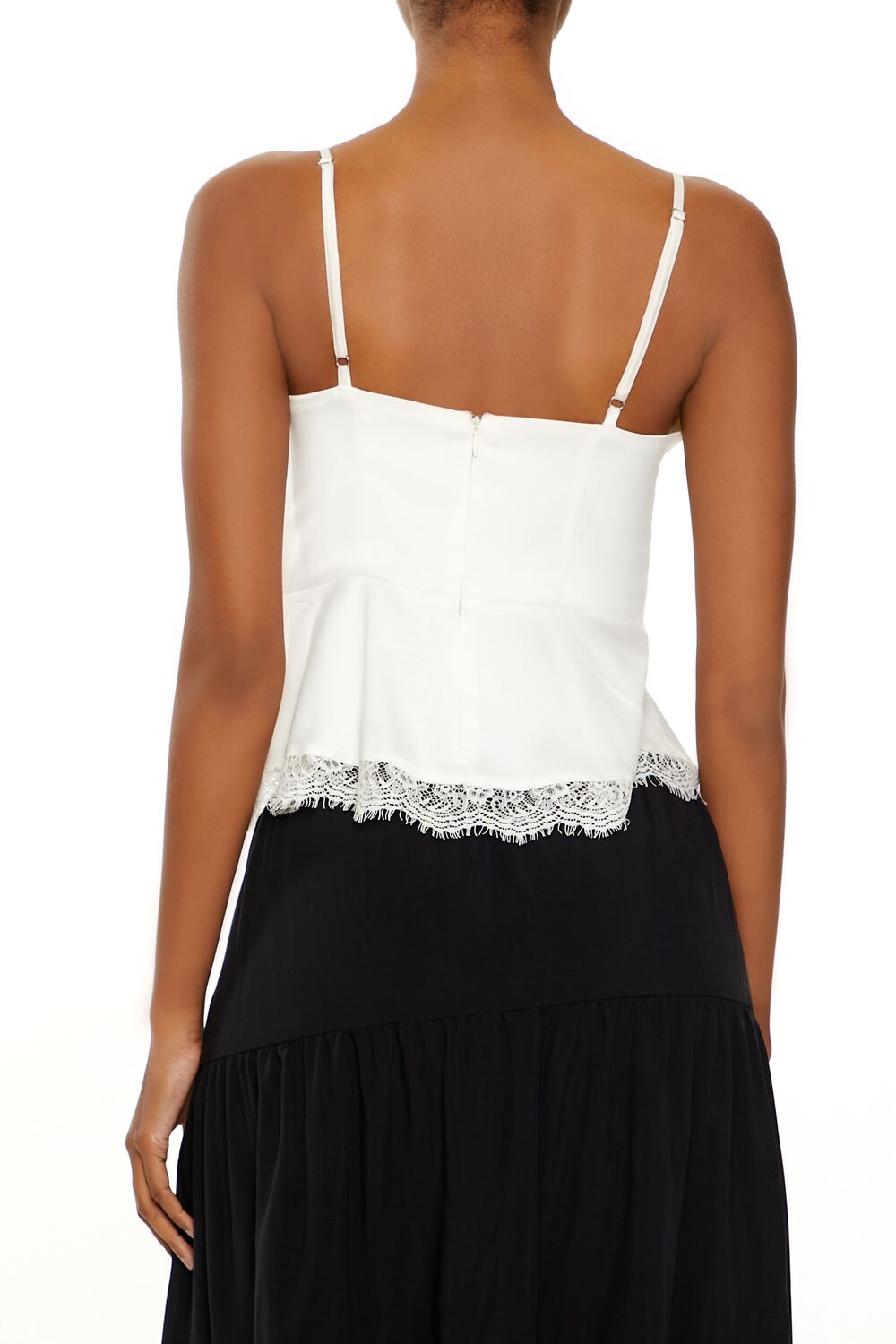 Satin Sweetheart Flounce Cami - Image 10