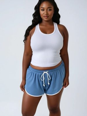 Plus Size Brooklyn Graphic Shorts