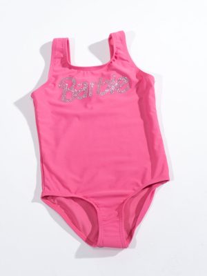 Girls Barbie Sparkle One-Piece Swimsuit