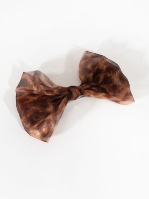 Printed Bow Hair Clip