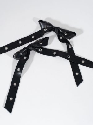 Accented Bow Hair Clips