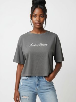 Santa Monica Boxy Cropped Tee