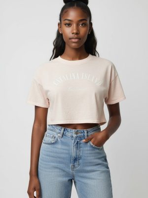 Catalina Island Boxy Cropped Tee