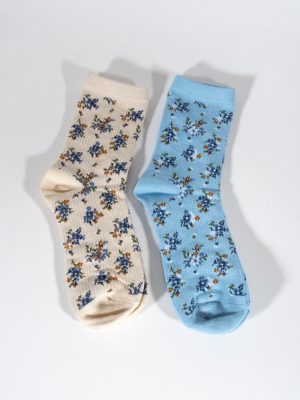 Floral Print Ankle Socks ??2 Pack