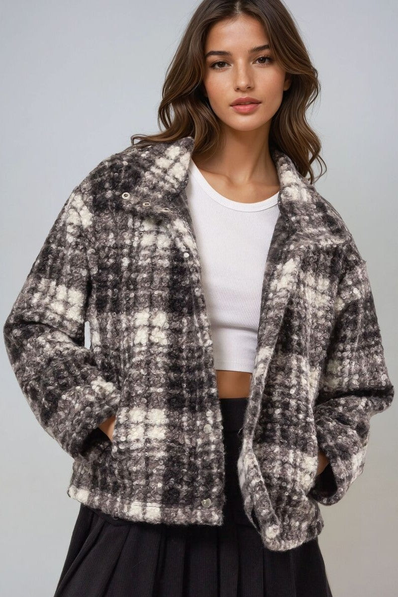 Plaid Boucle Jacket