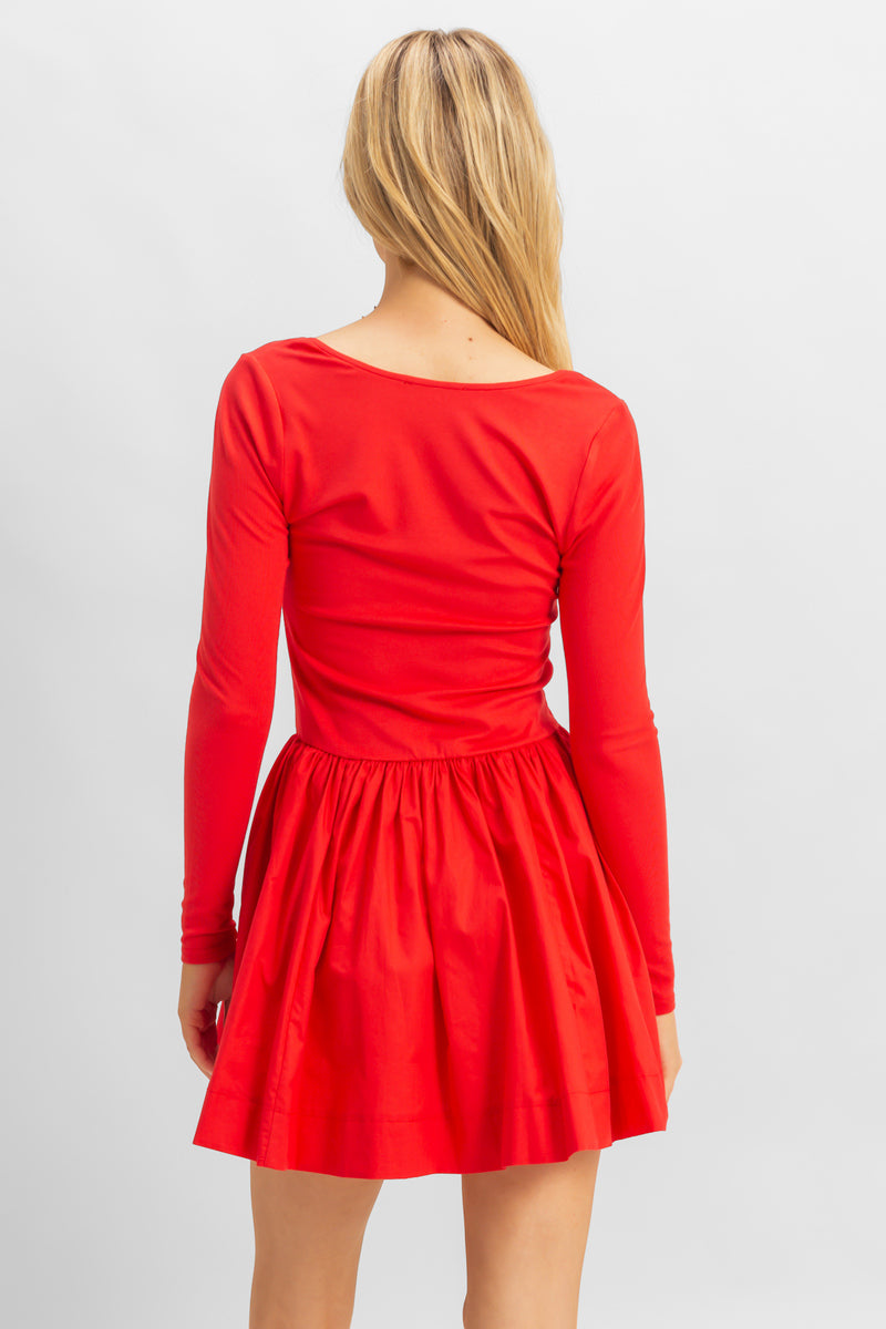 Scoop-Neck Mini Skater Dress - Image 5