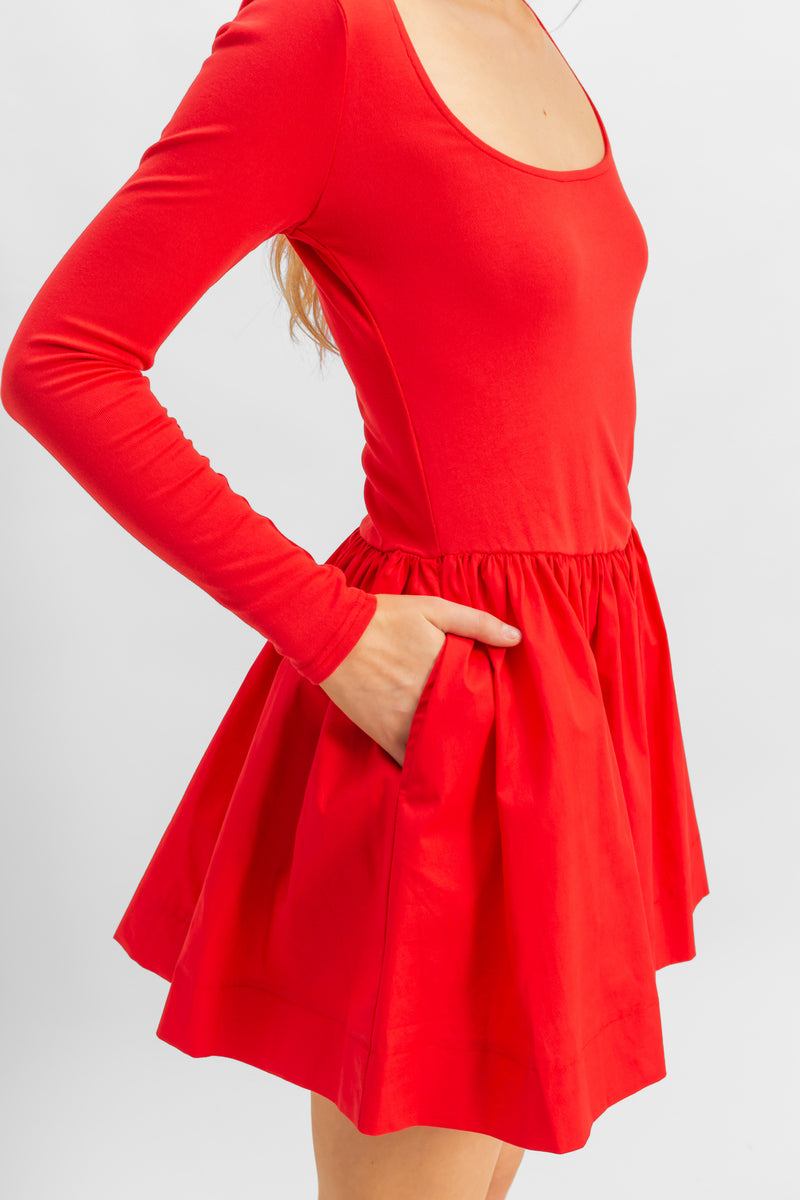 Scoop-Neck Mini Skater Dress - Image 6