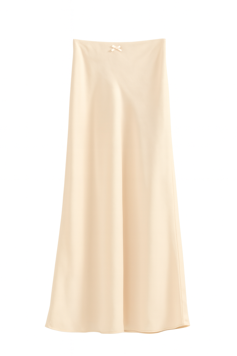 Satin A-Line Maxi Skirt - Image 4