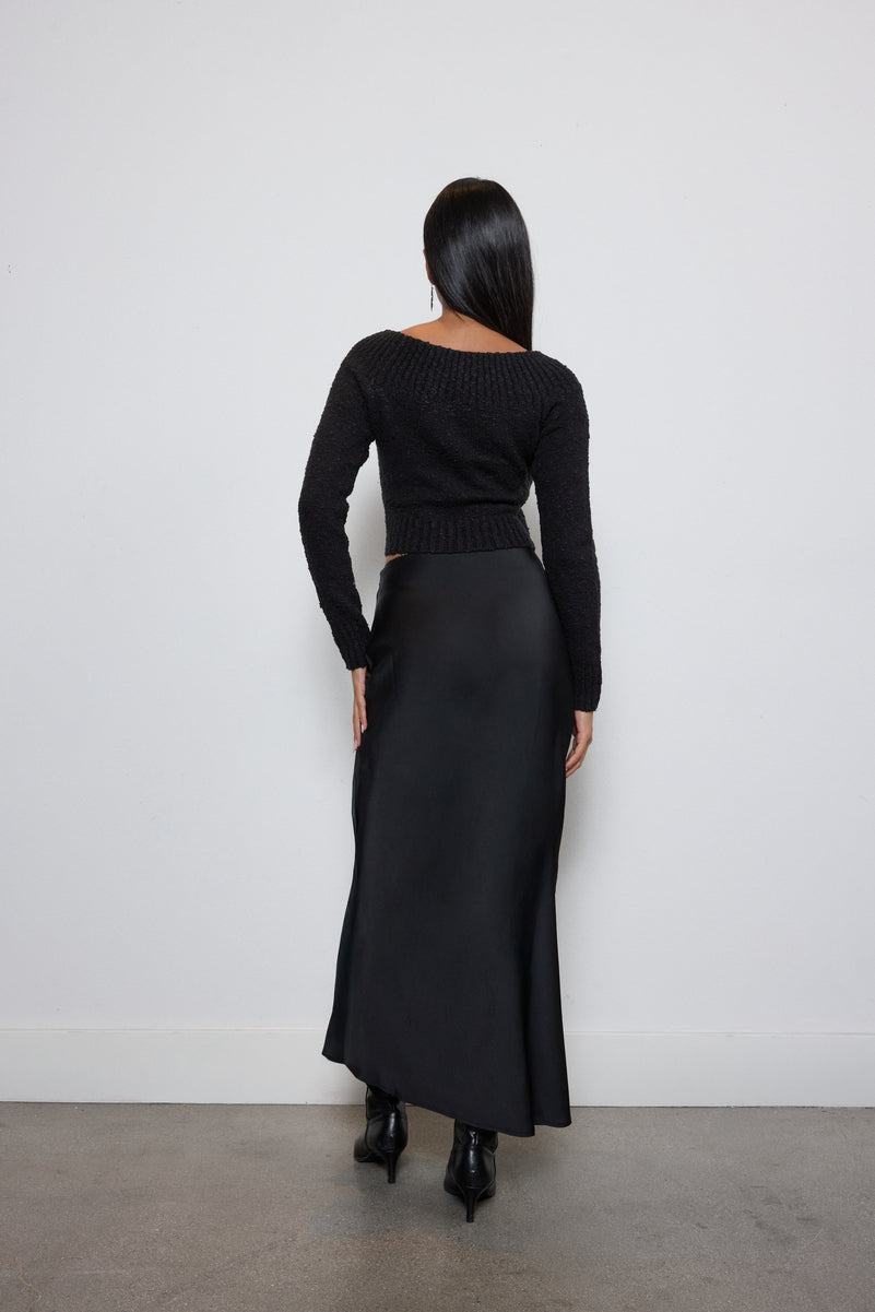 Satin A-Line Maxi Skirt - Image 6