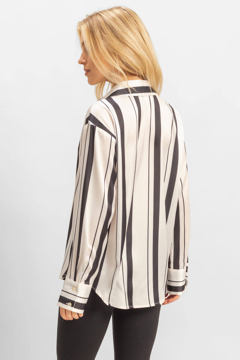 Satin Striped Shirt - Image 4
