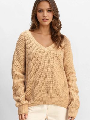 V-Neck Knit Sweater