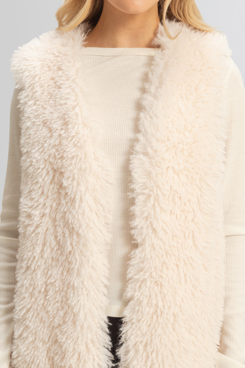 Fuzzy Longline Vest - Image 6