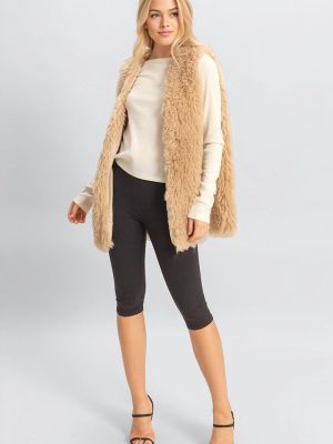 Fuzzy Longline Vest
