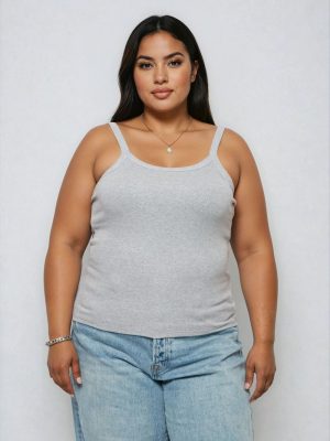 Plus Size Ribbed Tank Top