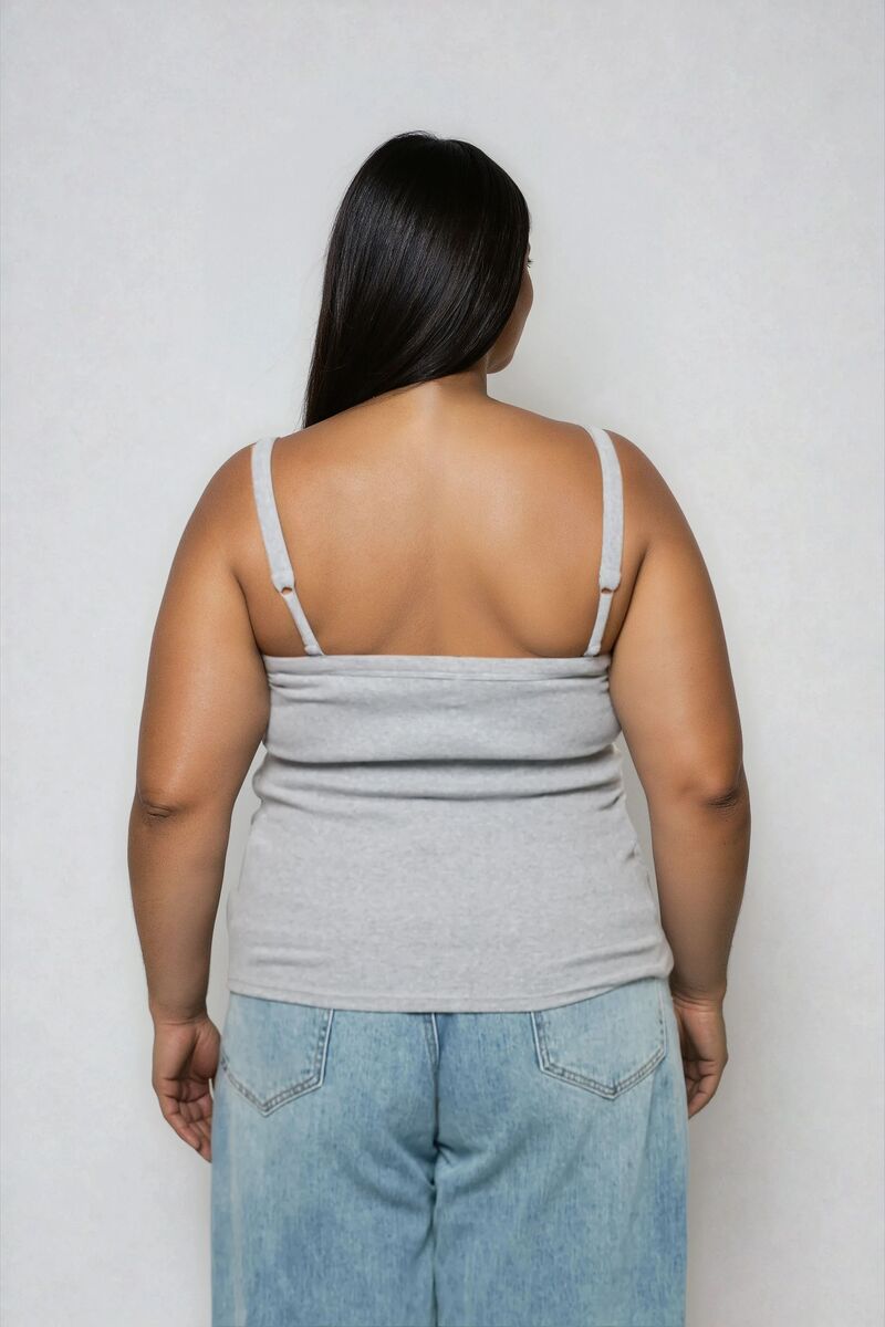 Plus Size Ribbed Tank Top - Image 2