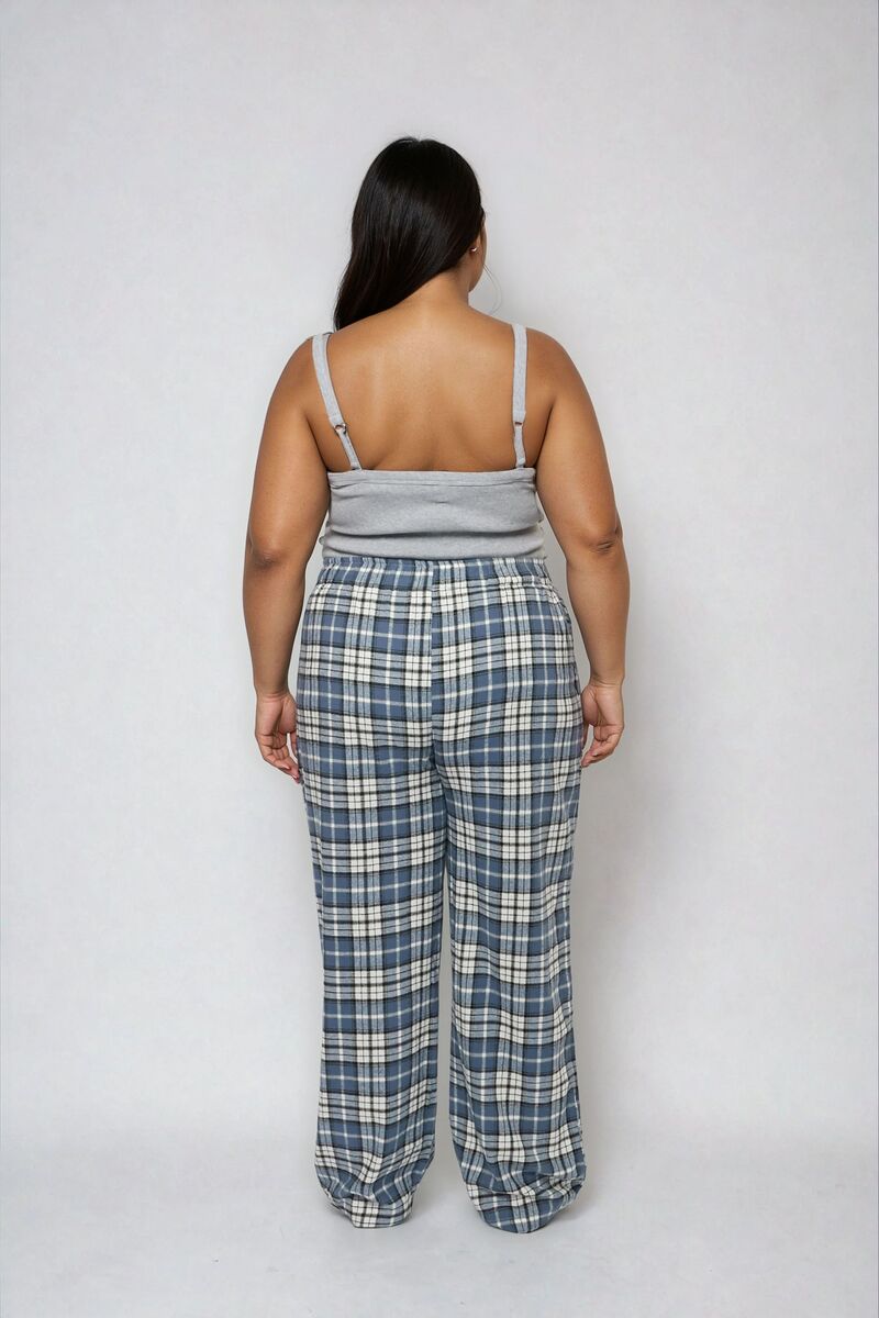 Plus Size Plaid Flannel Pajama Pants - Image 6
