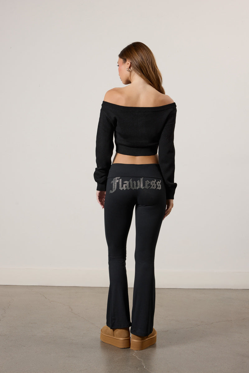 Flawless Foldover Flare Leggings