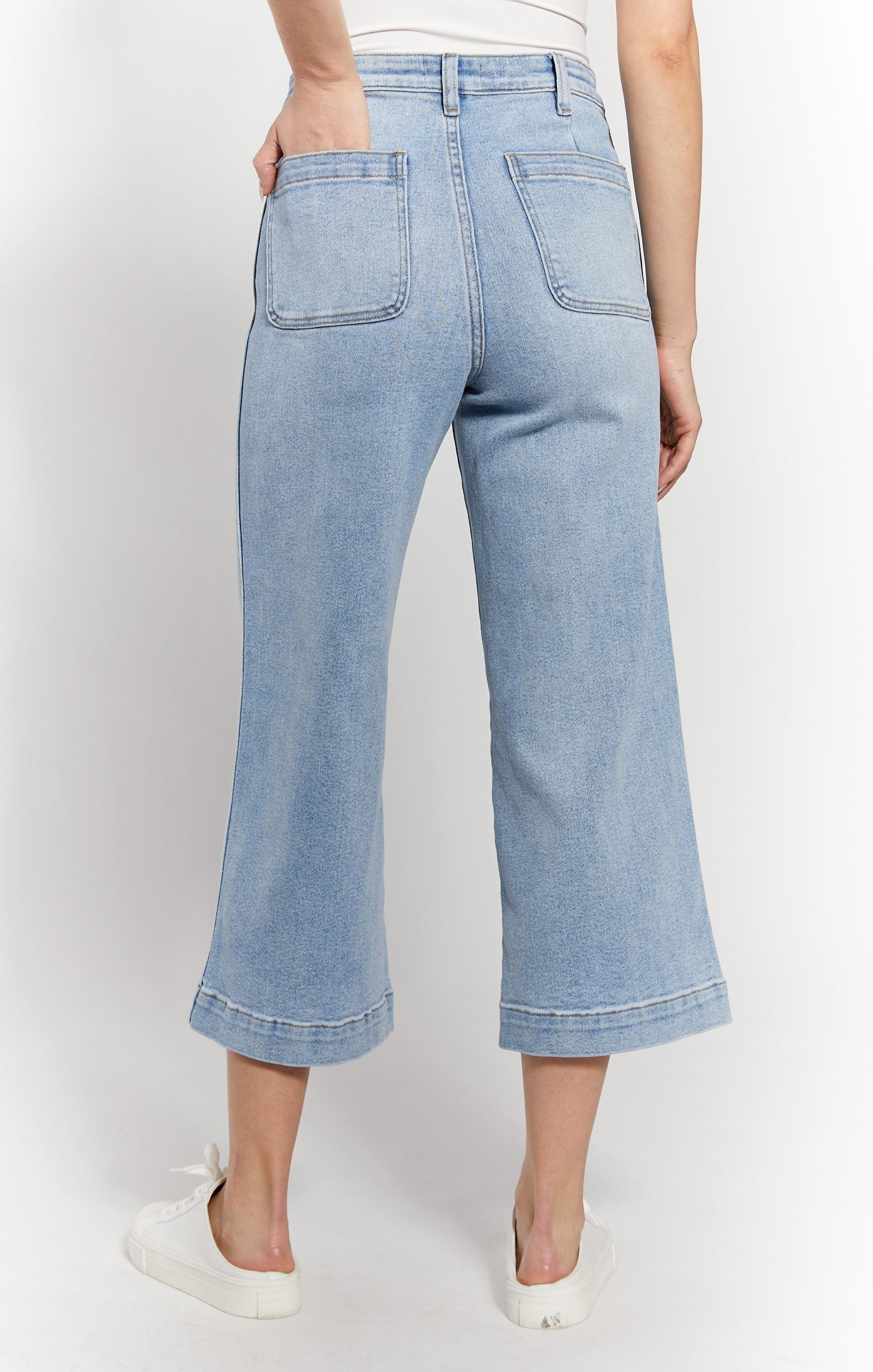 High Rise Wide Leg Crop Jeans - Image 2