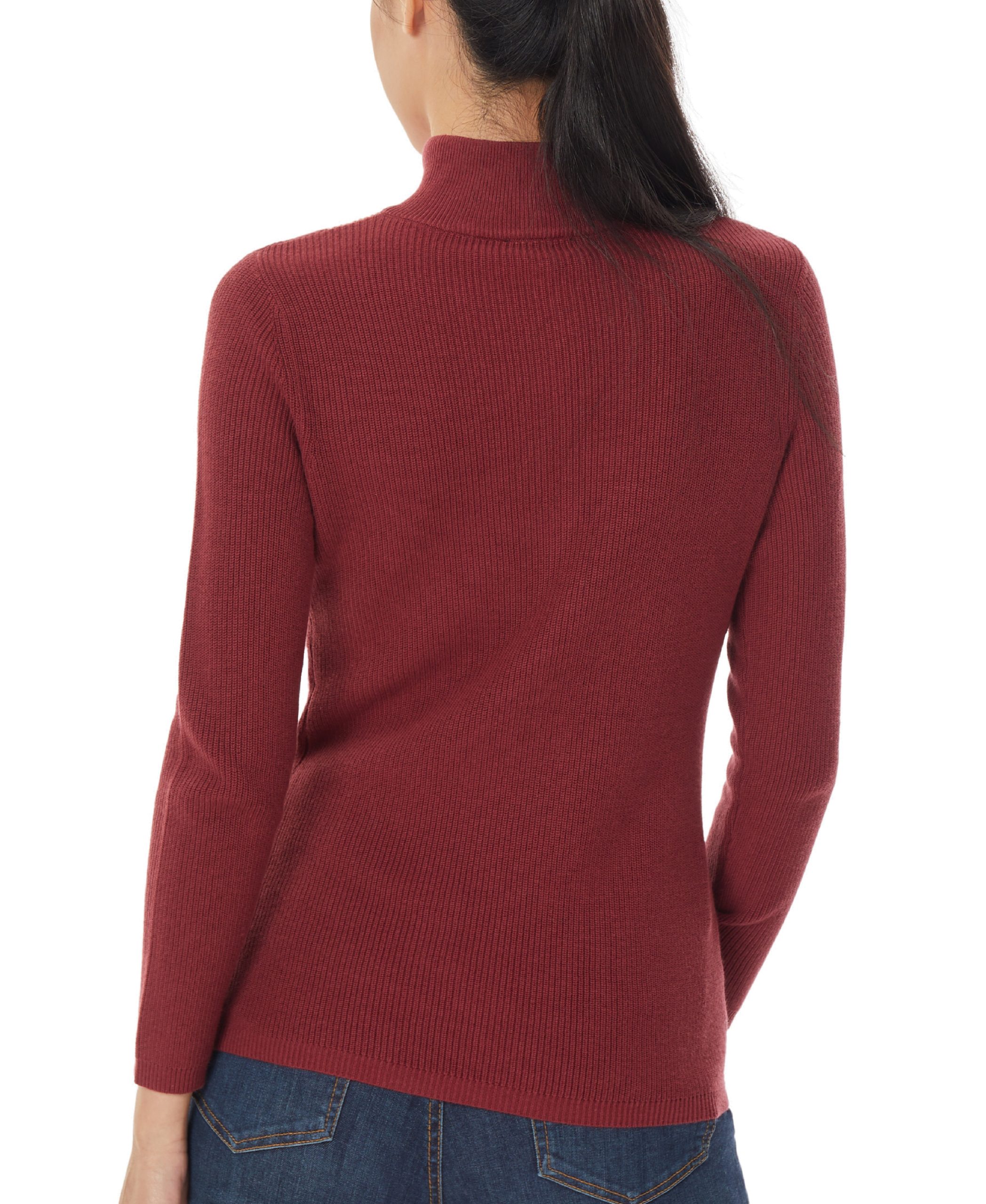 Colorblock Mock Neck Sweater - Image 3