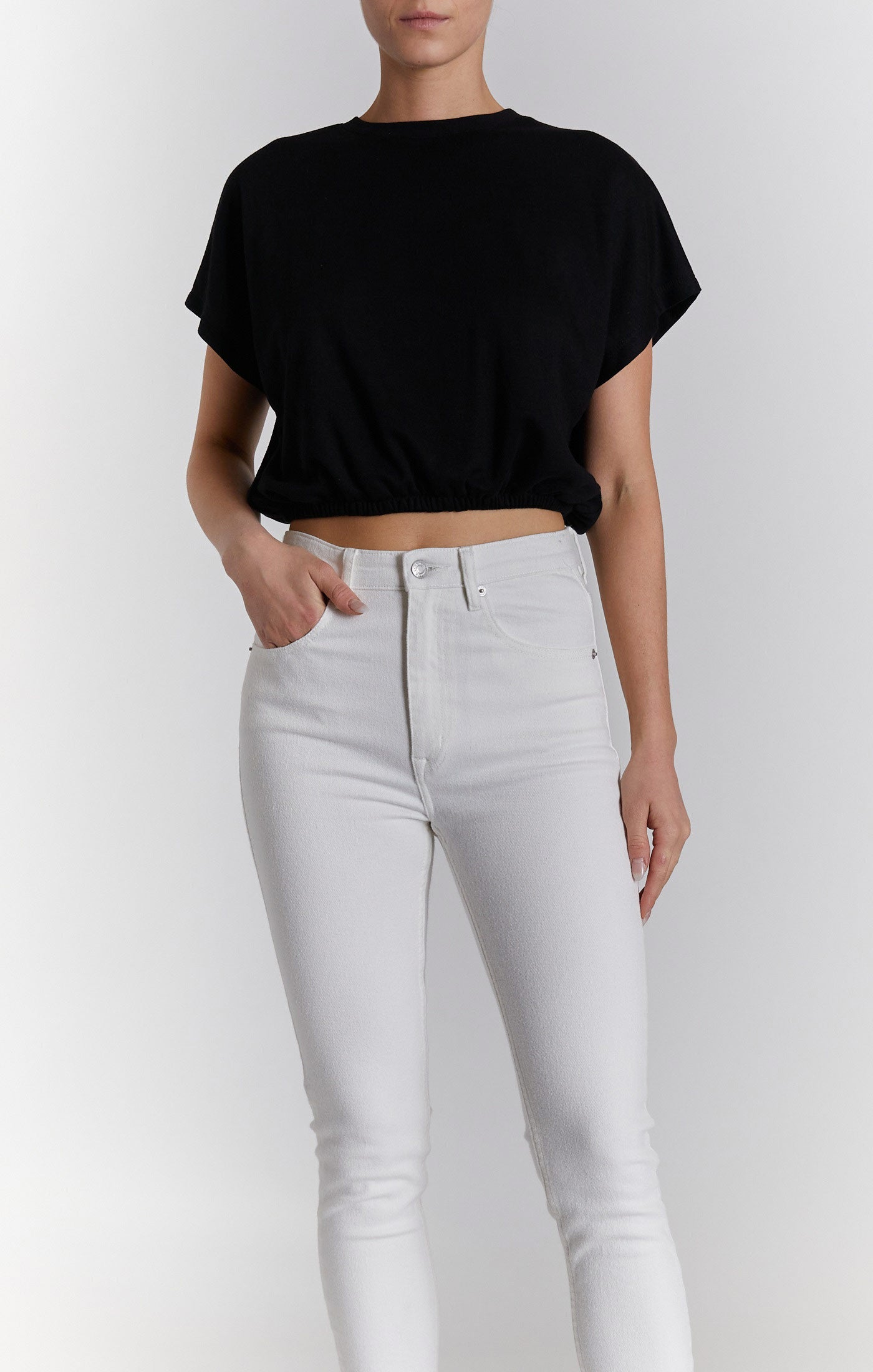 Bubble T-Shirt with Crew Neck - Image 3