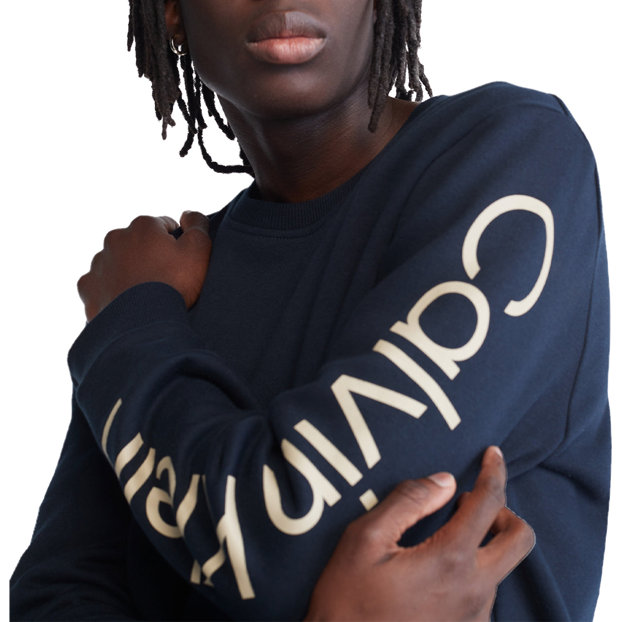 Long Sleeves Logo Crewneck Fleece - Image 3