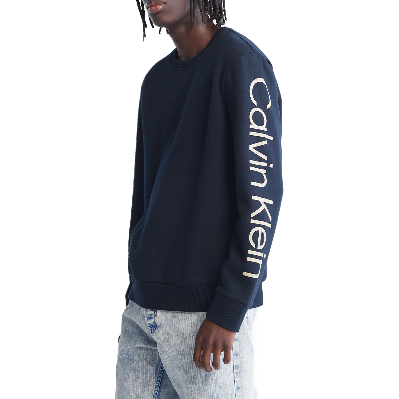 Long Sleeves Logo Crewneck Fleece - Image 2