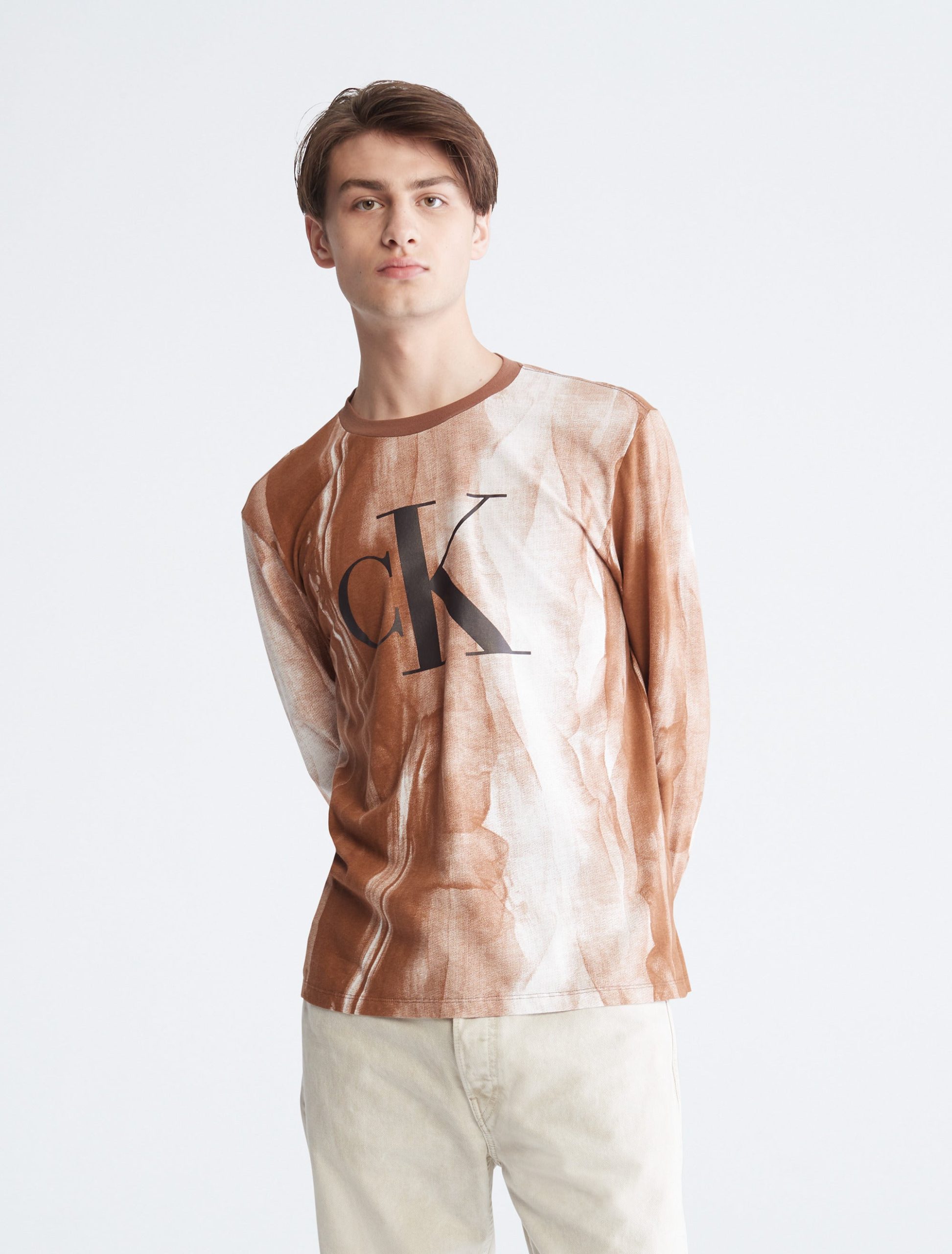 Long Sleeves Aop Monogram Crew Tee - Image 2