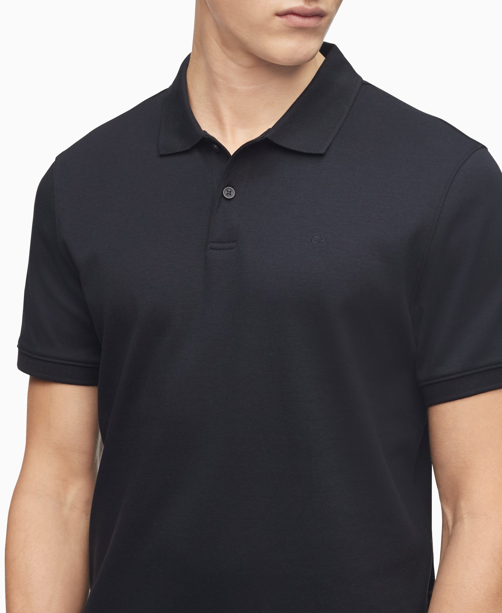Short Sleeves Stretch Pique Polo - Image 3