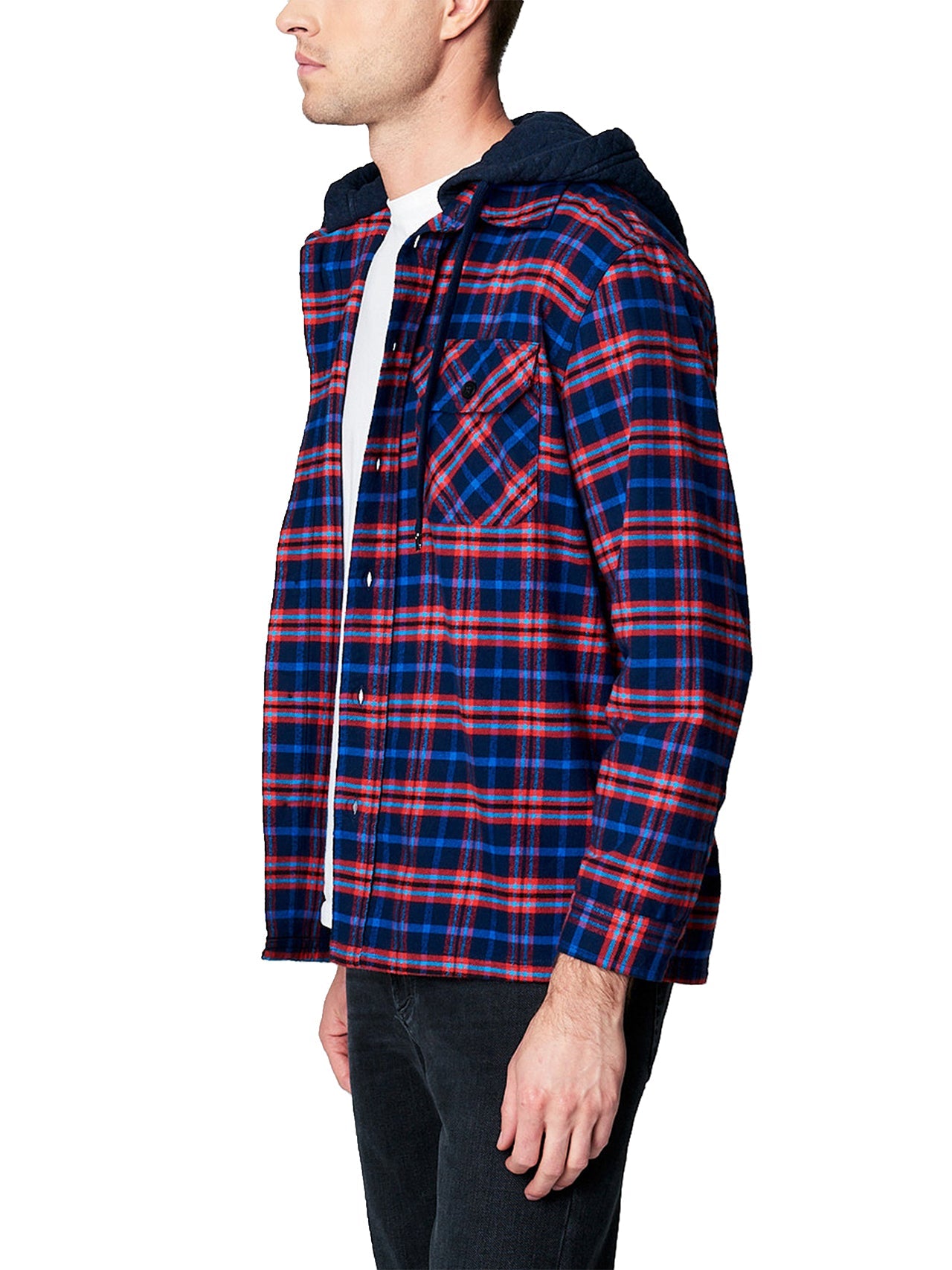 Flannel Shirt with Hood - Image 4