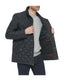 Mens Quilted Barn Coat Black - Image 5