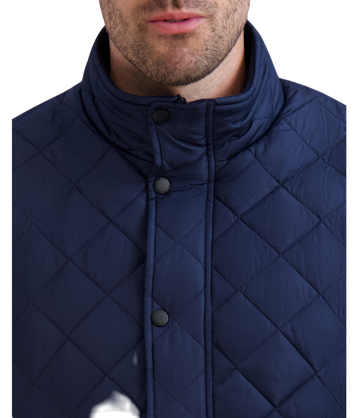 Quilted Vest Navy - Image 3