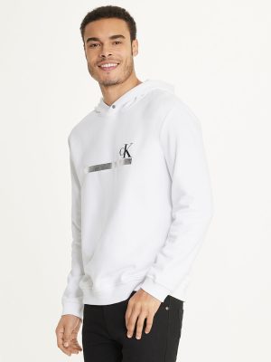 Long Sleeves Foil Stripe Hoodie