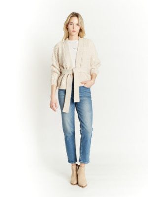 Belted Cardigan by Oat New York