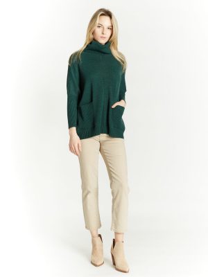 Cowl Pocket Sweater by Oat New York